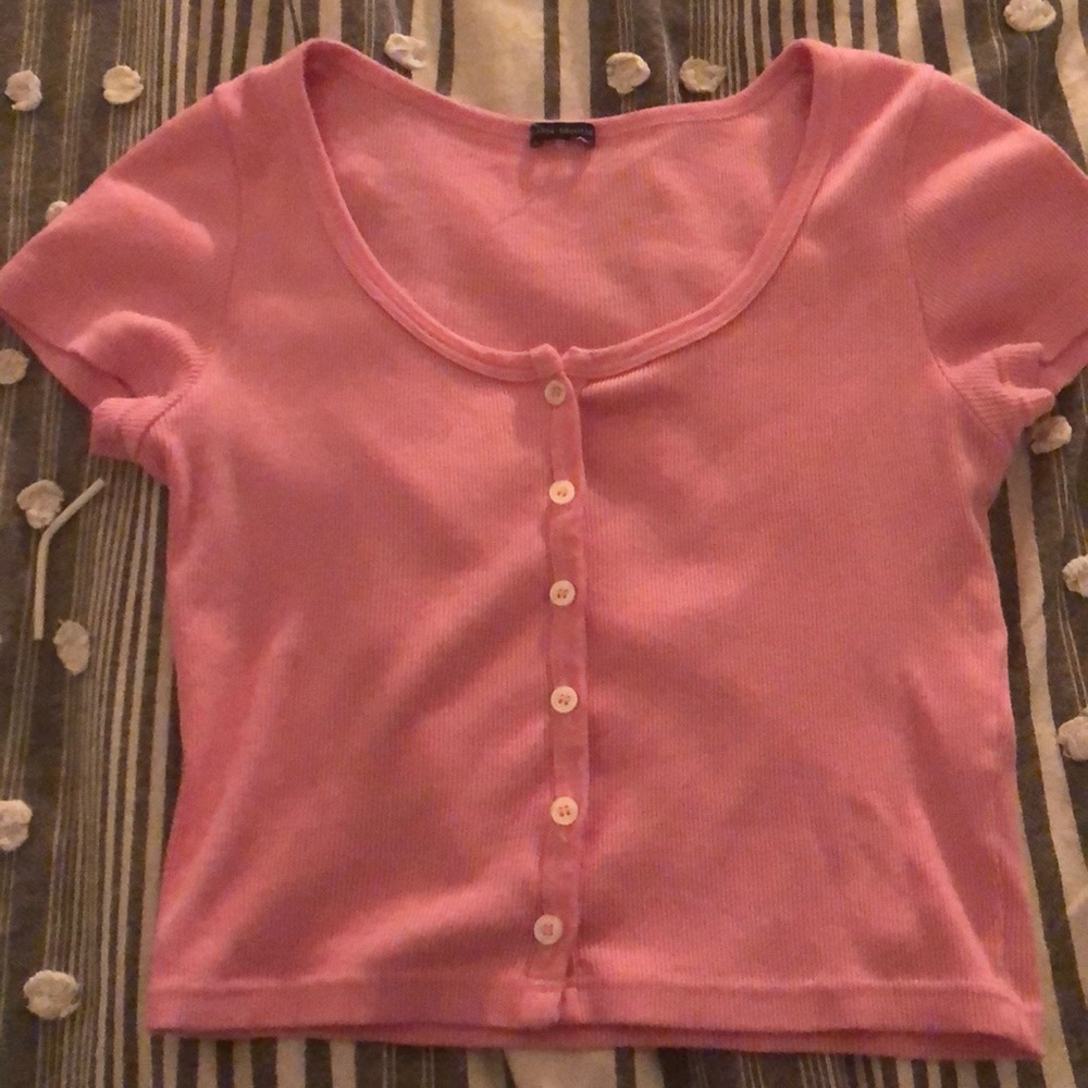 Brandy Melville pink zelly top